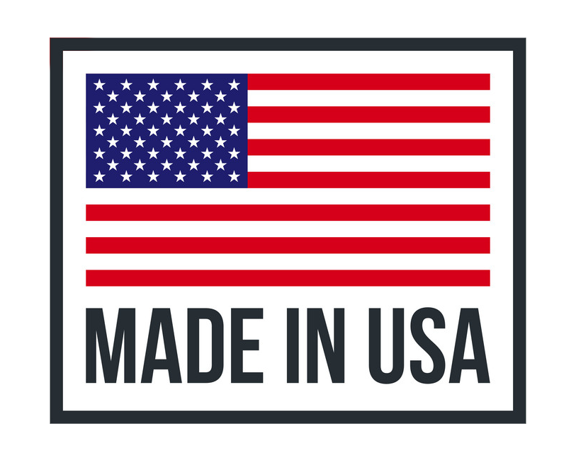 Made in USA logo, showing that our kits are crafted in the USA, static grounding bearing for brushes