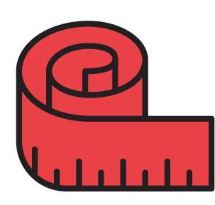 measuring tape logo graphic